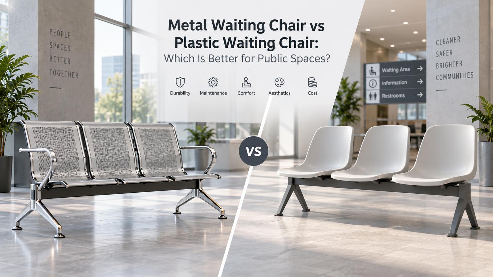 Metal Waiting Chair vs. Plastic Waiting Chair: Which Is Better for Public Spaces?