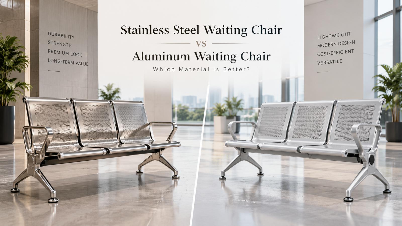 Stainless Steel Waiting Chair vs. Aluminum Waiting Chair: Which Material Is Better?