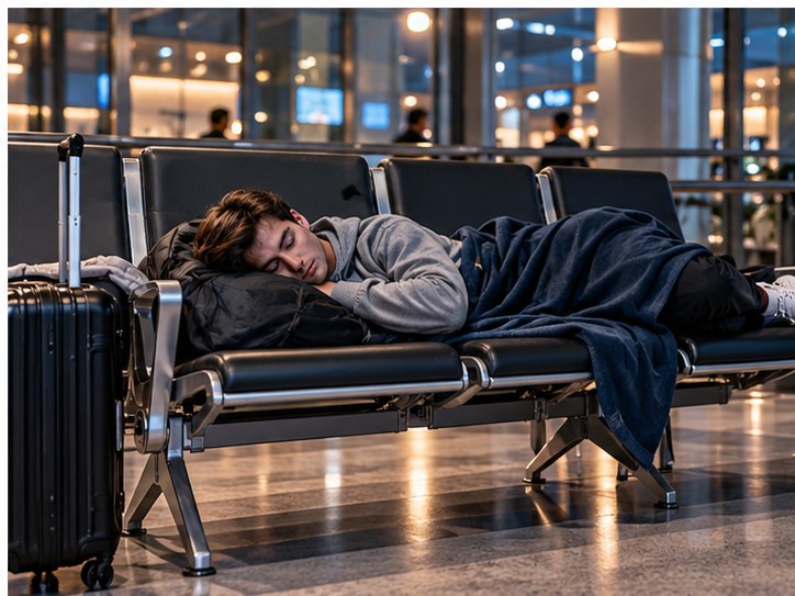 How Can Passengers Sleep More Comfortably in Airport Chairs?